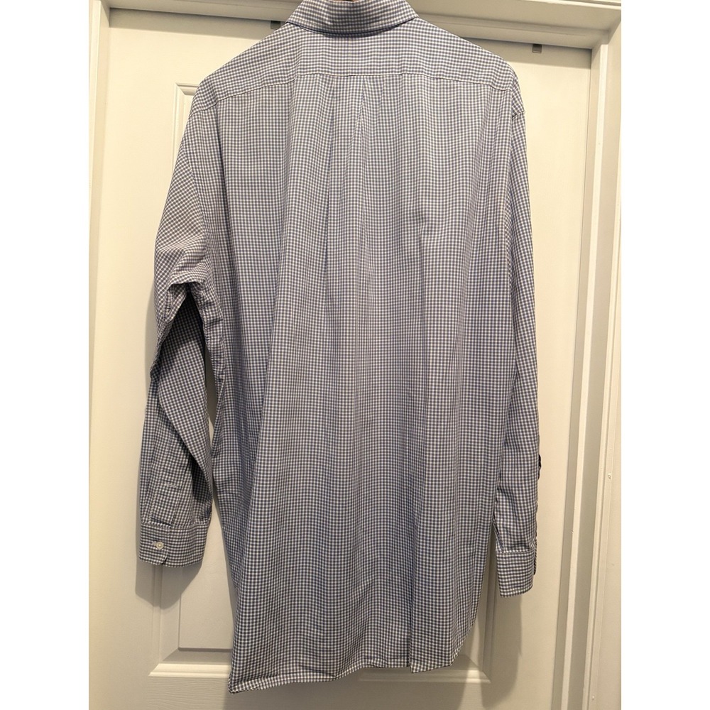Men's Ralph Lauren Lg Blake Long Sleeve Blue Yellow Gingham GUC small Spot - Picture 2 of 9